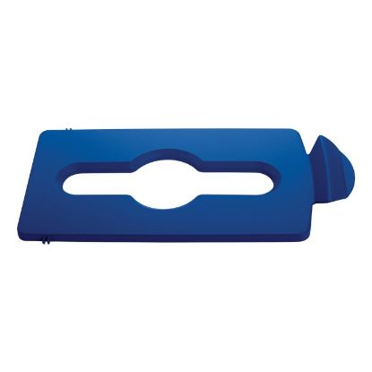 Picture of Rubbermaid Slim Jim Recycling Centre Mixed Recycling Lid - Blue