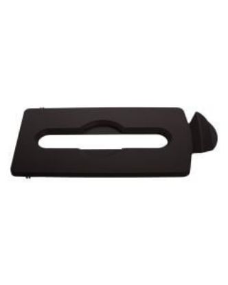 Picture of Rubbermaid Slim Jim Recycling Centre Paper Slot Lid - Brown