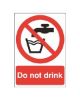 Picture of Do Not Drink 100x75 Rigid