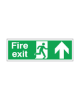 Picture of Fire Exit With Running Man And Arrow Up Sign 150x450 Rigid