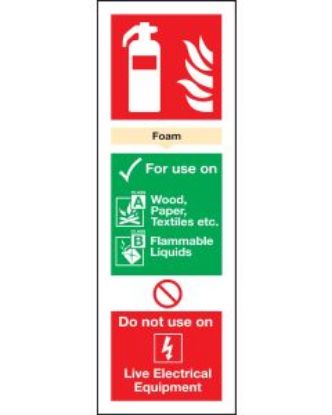 Picture of Foam Extinguisher Sign 300x100 Rigid