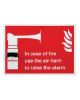 Picture of Airhorn Shadow Board Complete With Fixings 250mm X 350mm Excld Air Horn