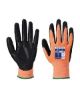 Picture of Nitrile Foam Glove Cut B13 Amber/Black Size 8/M
