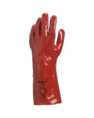 Picture of Pvc Gauntlet Glove 35cm/13.8" Red Size 10.5/XL