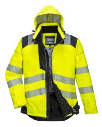 Picture of Vision Hi Vis Rain Jacket Yellow Size S