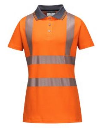 Picture of Ladies Pro Polo Shirt Orange Size XS