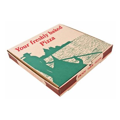 Picture of Brown Plain Pizza Box 14" (Case of 45)