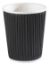 Picture of BLACK RIPPLE WRAP PAPER HOT CUP 8OZ (PACK OF 25)