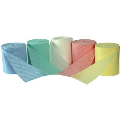 Picture of Jangro Lightweight Cloth Roll Green 350 Sheet Rolls (2)