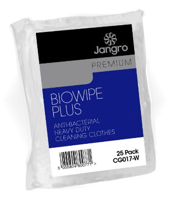 Picture of Jangro Premium Biowipe Plus 50x36cm White (Pack Of 25)