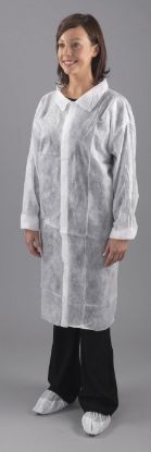 Picture of Visitors Coat Non Woven Velcro Small (Pack Of 5)