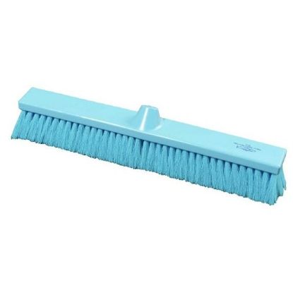 Picture of Premier Hygiene Flat Sweeping Broom Stiff 500mm Blue
