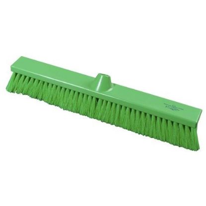 Picture of Premier Hygiene Flat Sweeping Broom Stiff 500mm Green