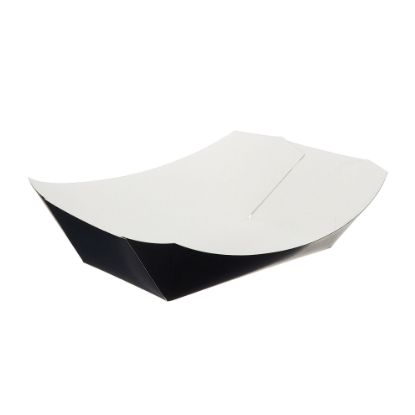 Picture of Black Folded Board Chip Tray 42x62x100mm (Case Of 500)