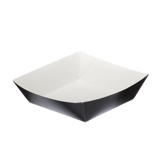 Picture of Black Folded Board Burger Tray 5" X 5" (Case Of 500)