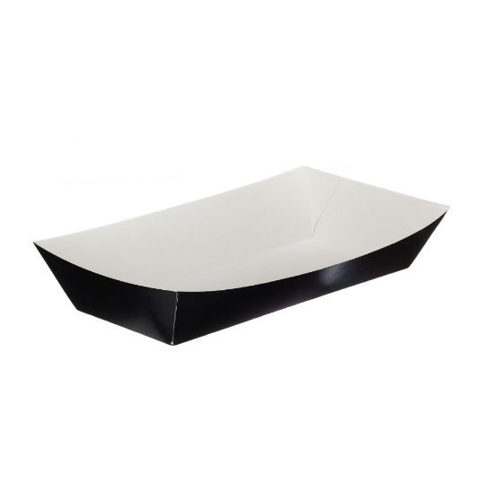 Picture of Black Folded Board Meal Tray 43x85x192mm (Case Of 500)