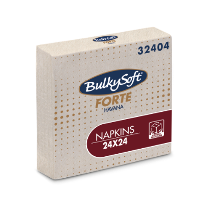 Picture of Bulky Soft Havana Kraft Cocktail Napkin 2ply 24cm X 24cm (Pack of 100)