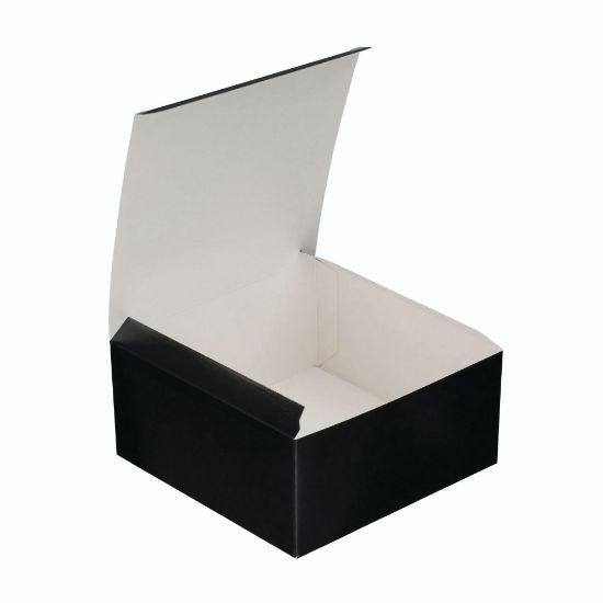 Picture of Black Folded Food Box 5" X 5" (Pack Of 250)