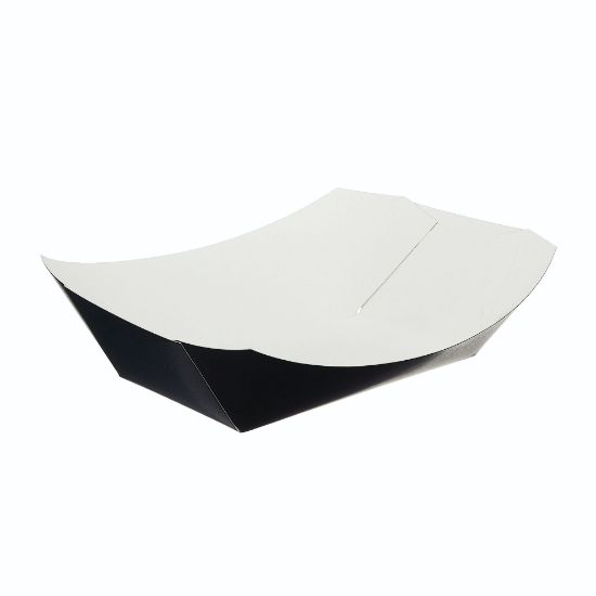Picture of Black Folded Board Chip Tray 42x62x100mm (Pack Of 125)
