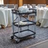 Picture of Folding Catering Trolley 3 Tier 66x40x84cm