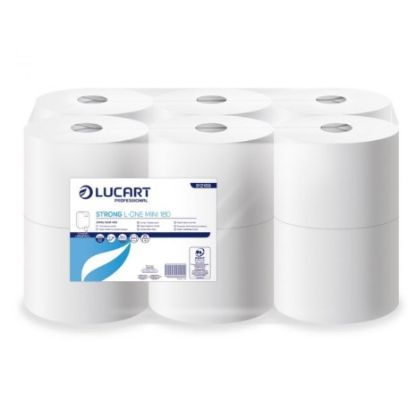 Picture of L-One Strong Mini Toilet Roll2ply White 180mtr (Case of 12)