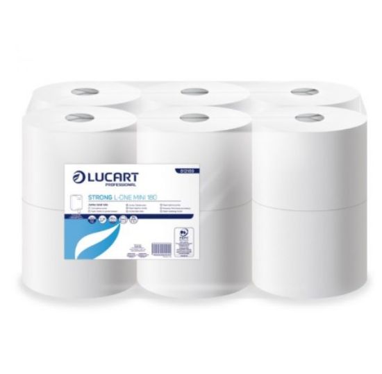 Picture of L-One Strong Mini Toilet Roll2ply White 180mtr (Case of 12)