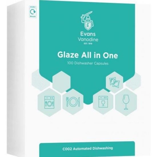 Picture of Glaze All In One Dishwasher Tablets (Pack of 100)