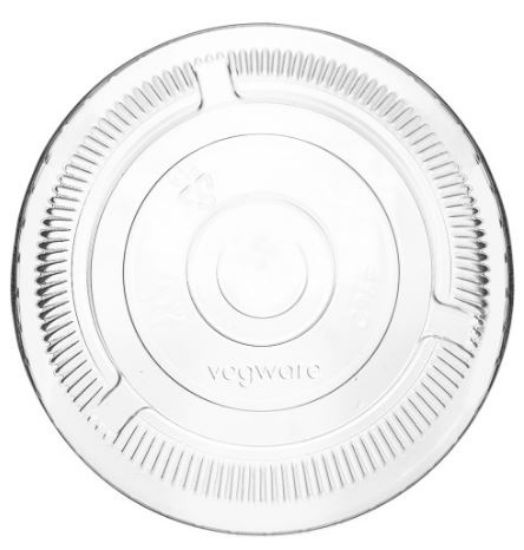 Picture of Vegware PLA Flat Lid Straw Slot 96 Series (Pack Of 50)