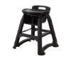 Picture of Genware Black Pp Stackable High Chair