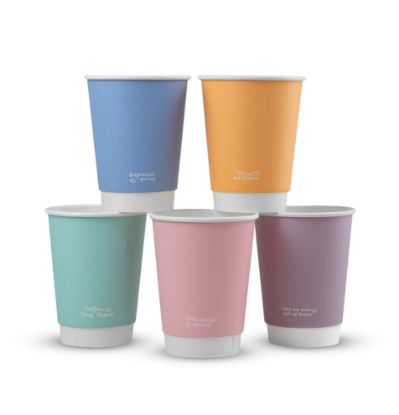 Picture of Feel Good 8oz Double Wall Hot Cup 79 Series Mixed Colours (Case Of 500)