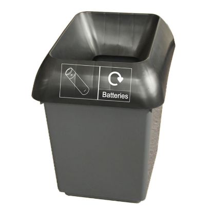 Picture of 30ltr Recycling Bin Complete With Lid For Batteries