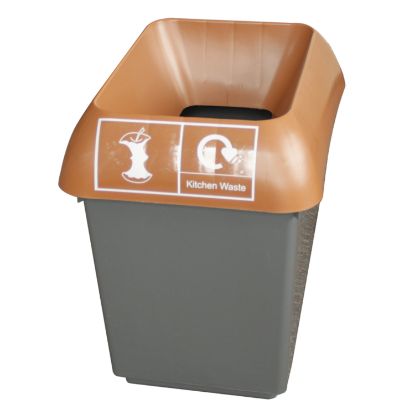 Picture of 30ltr Recycling Bin Complete With Lid For Kitchen Waste