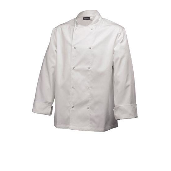 Picture of Basic Stud Jacket (Long Sleeve) White XXL Size