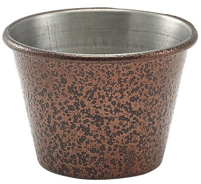 Picture of 2.5oz Stainless Steel Ramekin Hammered Copper (24)