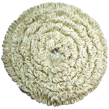 Picture of Jangro Carpet Cleaning Bonnet Mop 17" White (Pack Of 2)