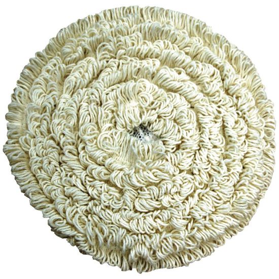 Picture of Jangro Carpet Cleaning Bonnet Mop 17" White (Pack Of 2)