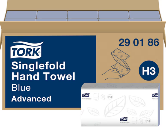 Picture of Tork S-Fold Hand Towel 1ply Blue H3 (15 X 250)