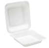 Picture of Bagasse Clamshell Meal Box 235x230x75mm (Pack Of 100) 
