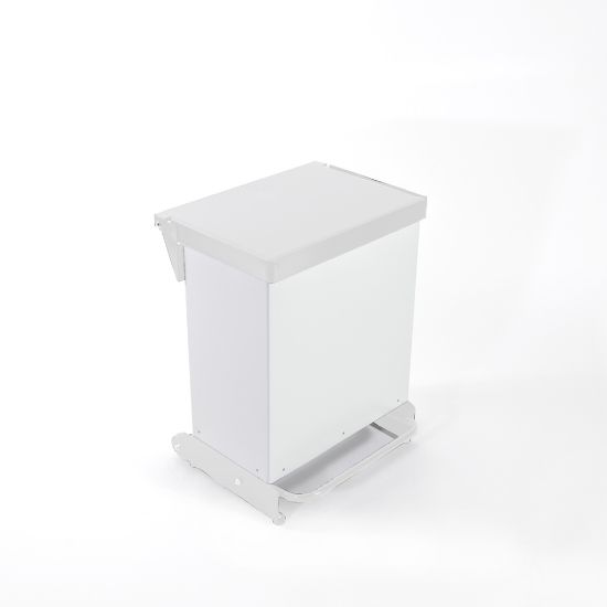 Picture of 36ltr Sackholder Fire Proof Metal Body & Metal White Lid With Plastic Base
