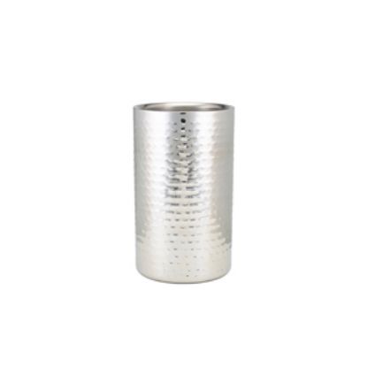 Picture of Genware Hammered Stainless Steel Wine Cooler