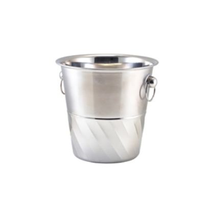 Picture of Genware Stainless Steel Swirl Wine Bucket
