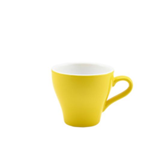 Picture of Genware Porcelain Yellow Tulip Cup 18cl/6.25oz (6)