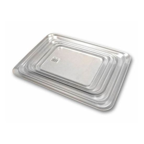 Picture of Enamel Rice/Pasta Plate White With Red Rim 20cm