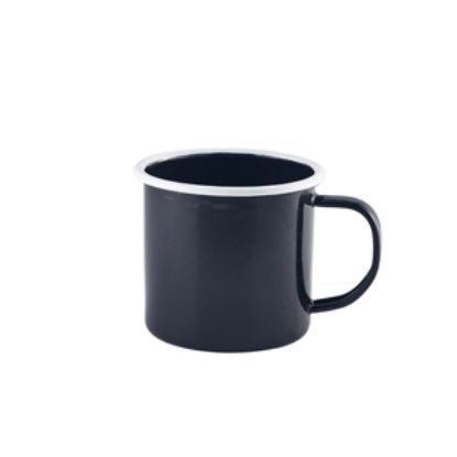Picture of Enamel Mug Black With White Rim 36cl/12.5oz