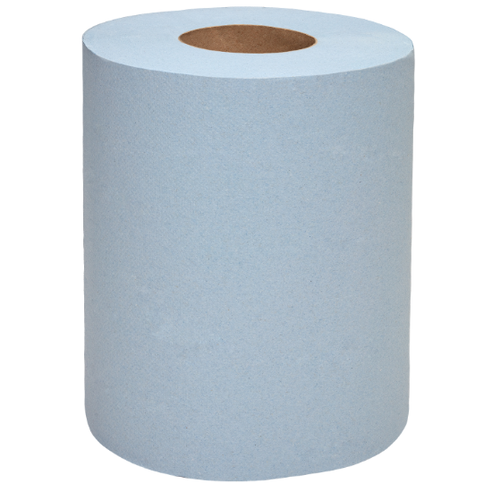 Picture of Wypall Wiping Paper L10 1ply Blue 430sht Centrefeed For Reach Dispenser (6)