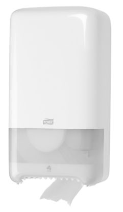 Picture of Tork Mid-Size Toilet Roll Dispenser White Plastic