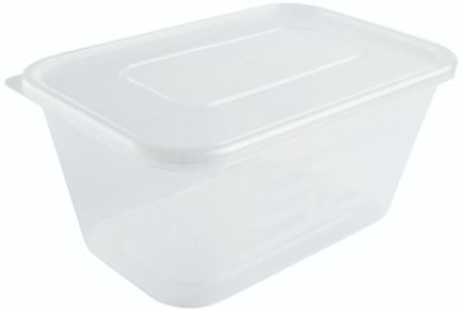 Picture of Plastic Takeaway Container & Lid 1000ml  (Case of 250)