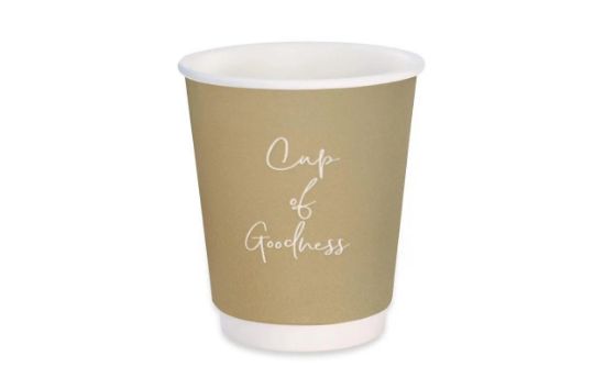 Picture of Signature Double Wall 8oz Oatmeal Coffe Cup (Case of 500)
