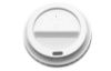 Picture of CPLA Go-Pak Hot Cup Lid 12/16oz White (Pack Of 100)