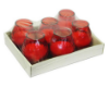 Picture of Glass Lowboy Red Candle